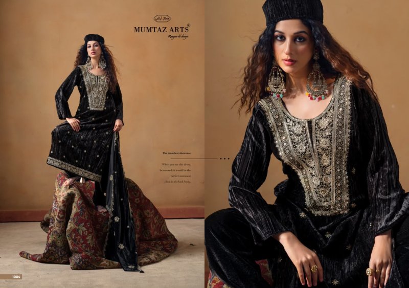 Maharani By Mumtaz Arts Crush Velvet Designer Salwar Suits